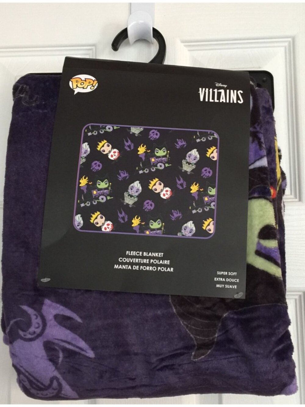 Funko POP Disney VILLAINS Fleece Plush Blanket Throw 48" x 60"